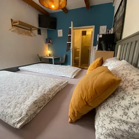 ホームステイ Kleines Doppelzimmer Mit Eigenem Bad Und Kuehlschrank, Frisch Saniert *